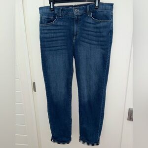 NWOT Eddie Bauer check plaid flannel boyfriend jeans sz 10